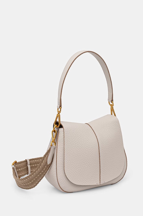 Gianni Chiarini geantă crossbody de damă din piele HELENA ROUND BS.11086.TKL.NAMCP bej SS26