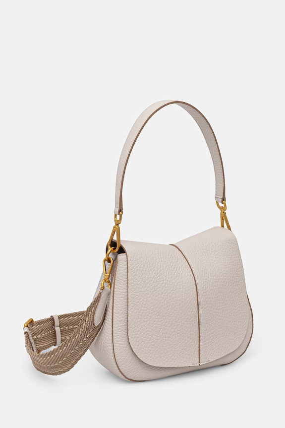 Gianni Chiarini geantă crossbody de damă din piele HELENA ROUND BS.11086.TKL.NAMCP bej SS26
