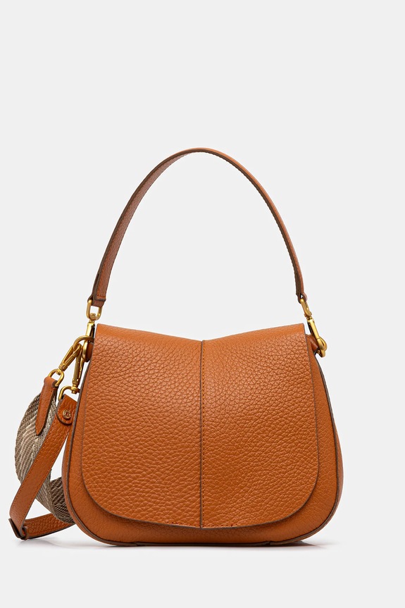 Gianni Chiarini geantă crossbody de damă din piele HELENA ROUND uni portocaliu BS.11086.TKL.NAMCP