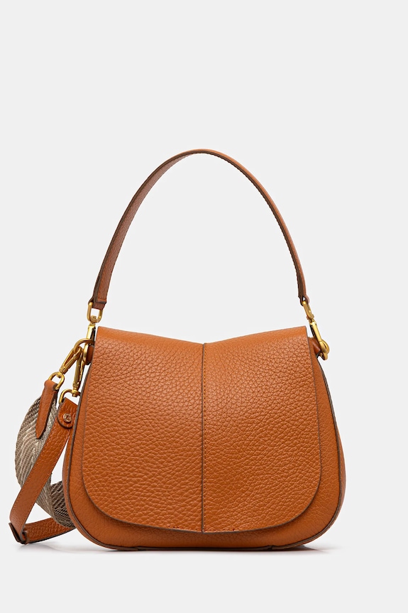 Gianni Chiarini geantă crossbody de damă din piele HELENA ROUND uni portocaliu BS.11086.TKL.NAMCP