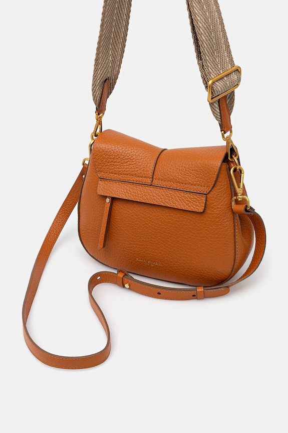 Accesorii Gianni Chiarini geantă crossbody de damă din piele HELENA ROUND BS.11086.TKL.NAMCP portocaliu