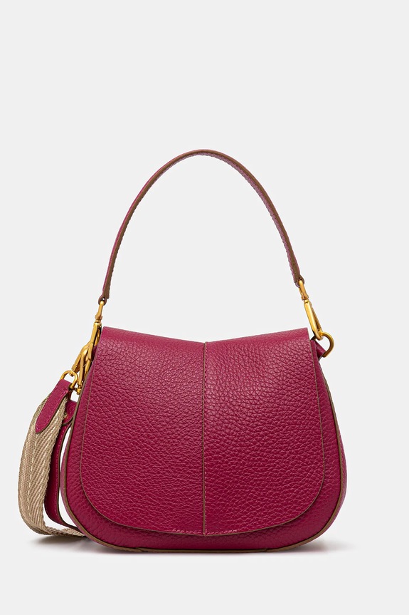 Gianni Chiarini borsa a tracollo da donna in pelle HELENA ROUND pelle fiore rosa BS.11086.TKL.NAMCP