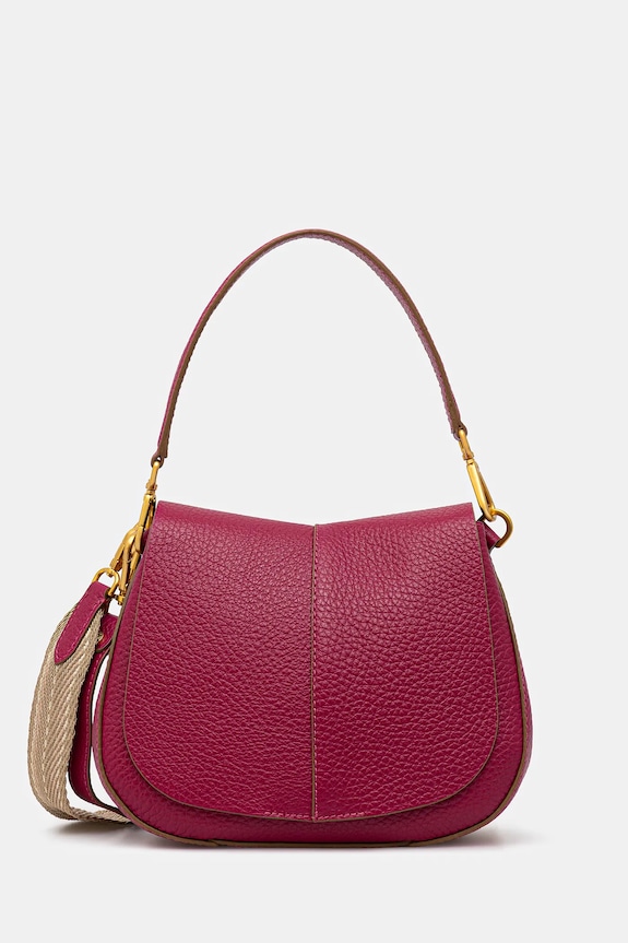 Gianni Chiarini borsa a tracollo da donna in pelle HELENA ROUND pelle fiore rosa BS.11086.TKL.NAMCP