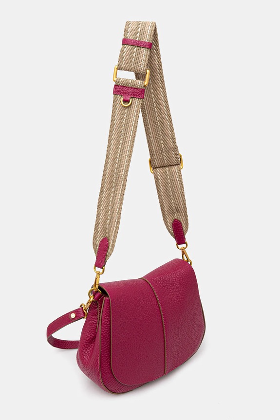 Gianni Chiarini borsa a tracollo da donna in pelle HELENA ROUND BS.11086.TKL.NAMCP rosa SS26