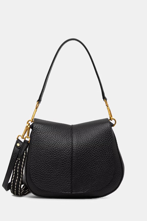 Gianni Chiarini crossbody kabelka dámska kožená HELENA ROUND čierna BS.11086.TKL.NAMCP