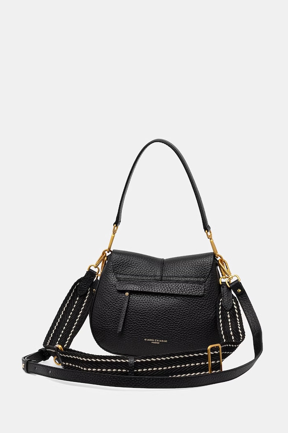 Doplnky Gianni Chiarini crossbody kabelka dámska kožená HELENA ROUND BS.11086.TKL.NAMCP čierna