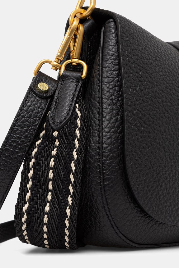 Gianni Chiarini crossbody kabelka dámska kožená HELENA ROUND čierna BS.11086.TKL.NAMCP