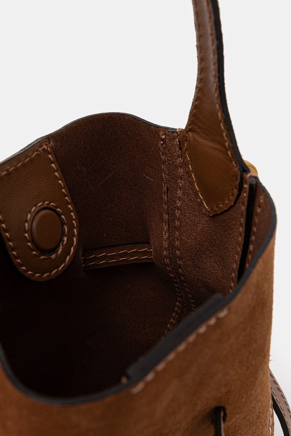 Torba od brušene kože Gianni Chiarini SIENNA BS.11785.CM.PL smeđa