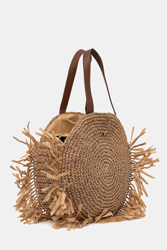 Twinset torba plażowa 261LB7BAA beżowy SS26
