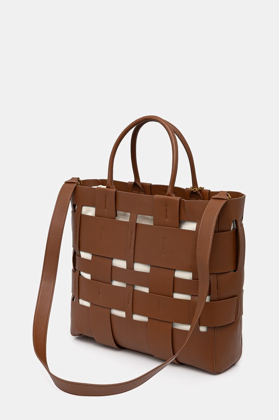 Akcesoria Twinset Torebka tote damska 261TB7310 brązowy