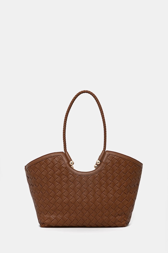 Twinset torebka shopper damska brązowy 261TB7300