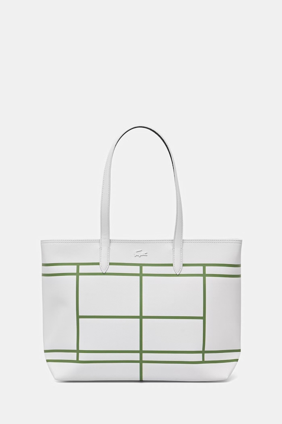 Lacoste torebka shopper damska z imitacji skóry biały NF5250AS