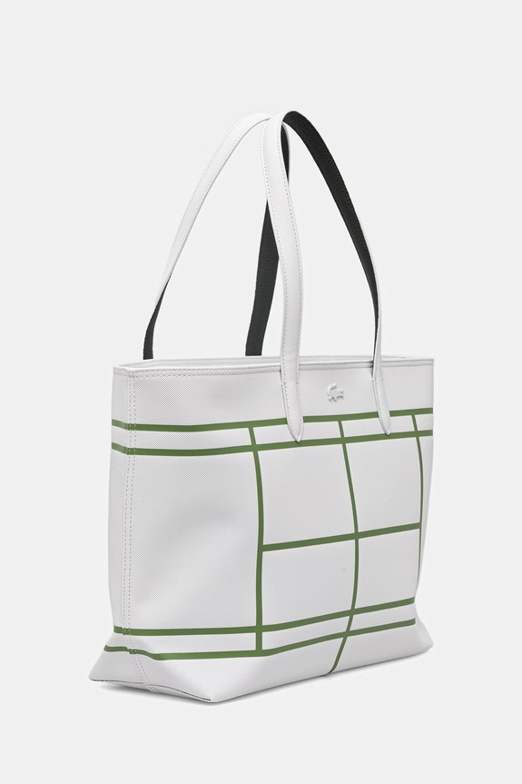 Lacoste torebka shopper damska z imitacji skóry NF5250AS biały SS26