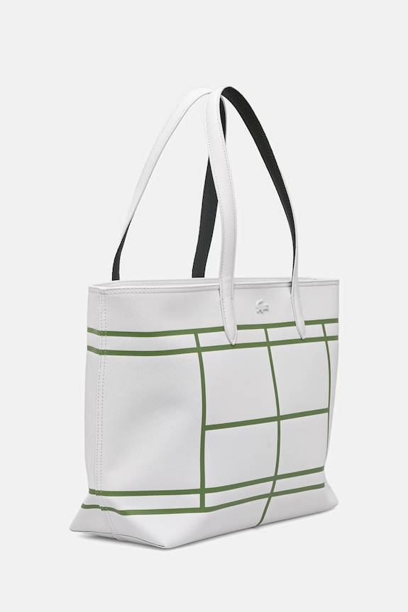 Lacoste torebka shopper damska z imitacji skóry NF5250AS biały SS26