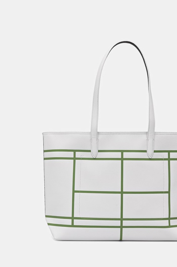 Akcesoria Lacoste torebka shopper damska z imitacji skóry NF5250AS biały
