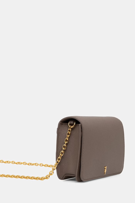 Kožená kabelka Trussardi Z392E106554N hnedá SS26