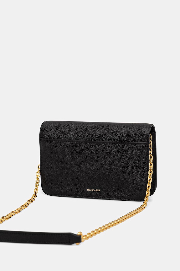 Doplnky Kožená kabelka Trussardi Z392E106554N čierna