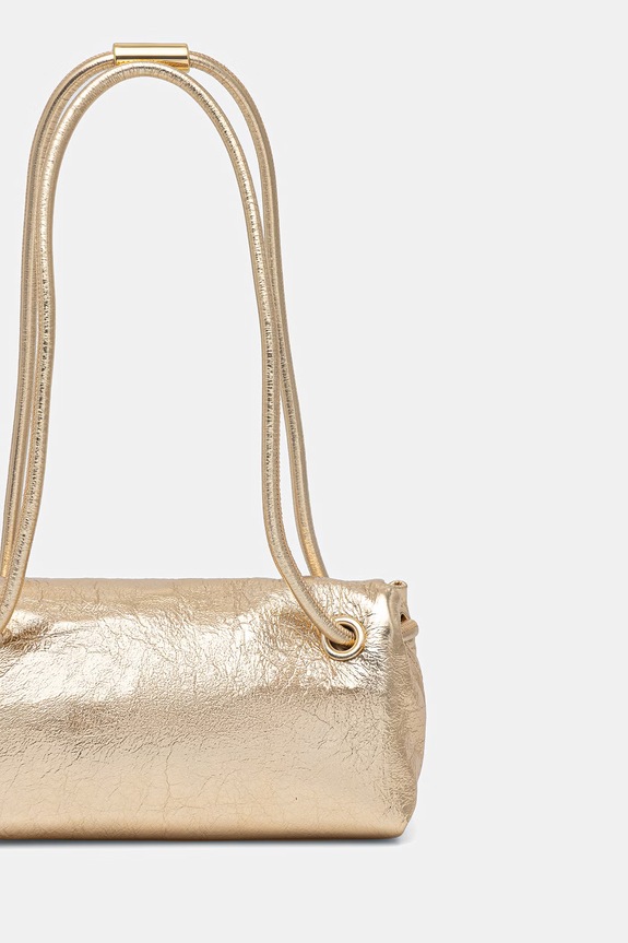 Αξεσουάρ Δερμάτινη τσάντα Trussardi Z397E006564N χρυσαφί