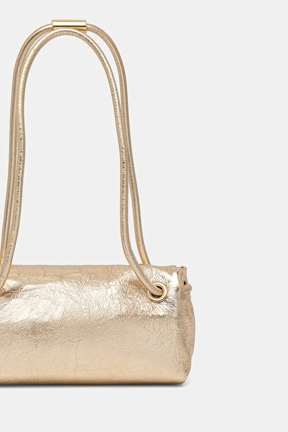 Αξεσουάρ Δερμάτινη τσάντα Trussardi Z397E006564N χρυσαφί