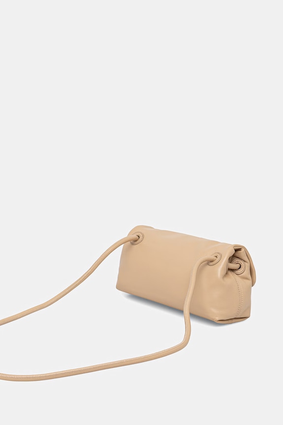 Akcesoria Trussardi torebka shopper damska skórzana Z610E006437N beżowy
