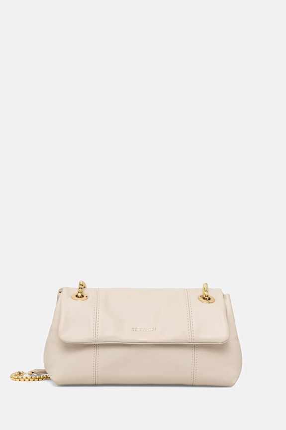 Trussardi poșetă de piele uni bej Z610E206557N