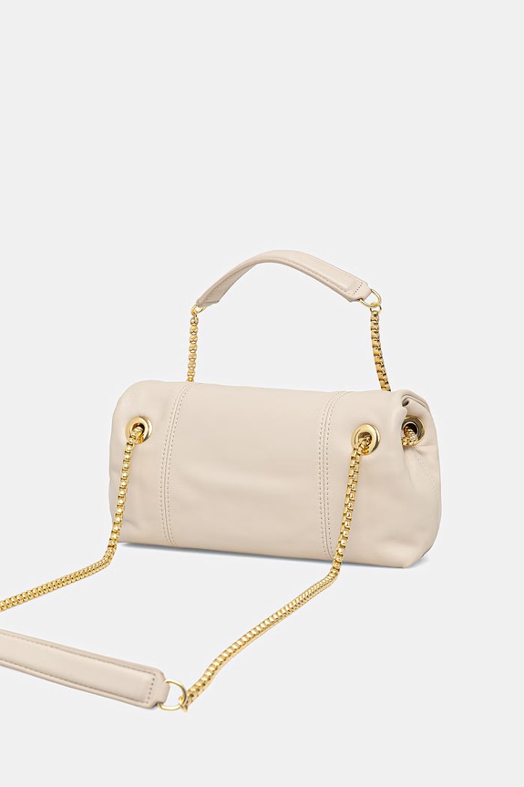 Accesorii Trussardi poșetă de piele Z610E206557N bej