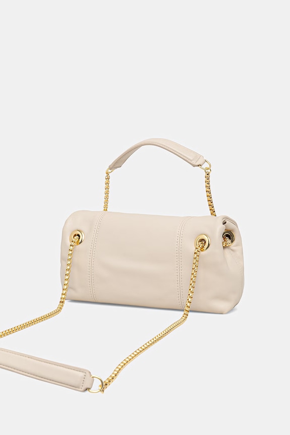 Accesorii Trussardi poșetă de piele Z610E206557N bej