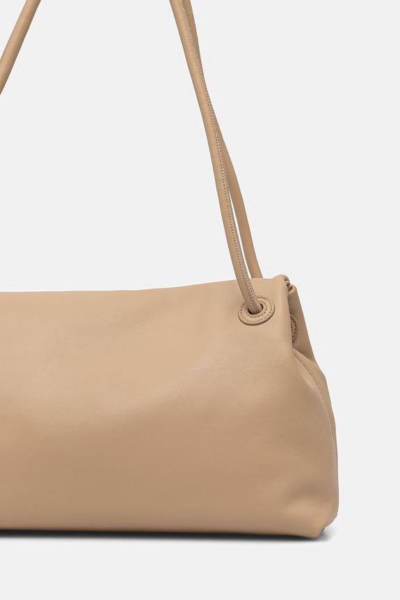 Αξεσουάρ Δερμάτινη τσάντα Trussardi Z611E006500N μπεζ