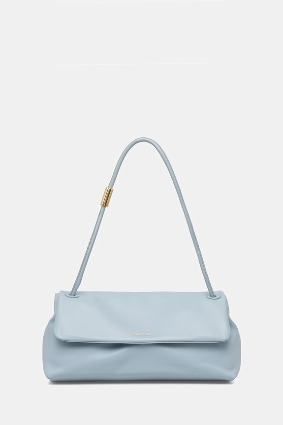 Trussardi torebka skórzana skóra licowa niebieski Z611E006500N