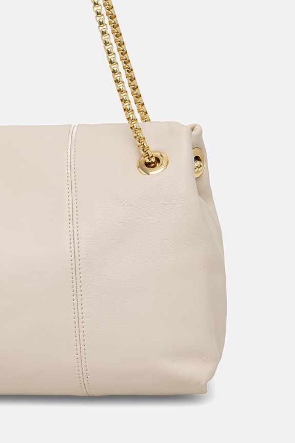 Αξεσουάρ Δερμάτινη τσάντα Trussardi Z611E206558N μπεζ