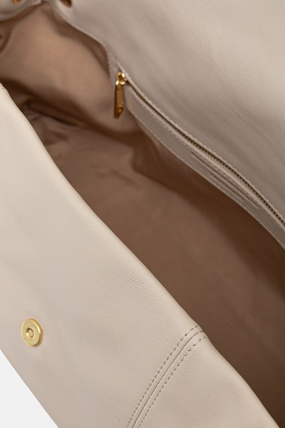 Δερμάτινη τσάντα Trussardi Z611E206558N μπεζ