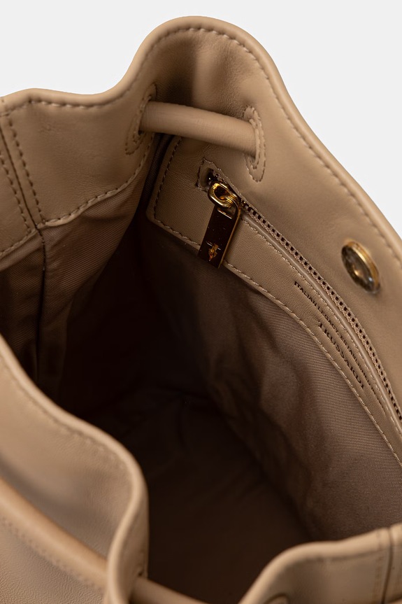 Δερμάτινο σακίδιο Trussardi Z617E006563N μπεζ