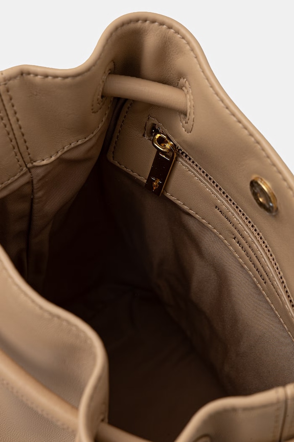 Δερμάτινο σακίδιο Trussardi Z617E006563N μπεζ