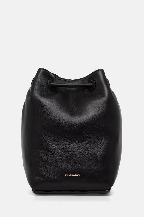Кожаный рюкзак Trussardi кожа чёрный Z617E006563N