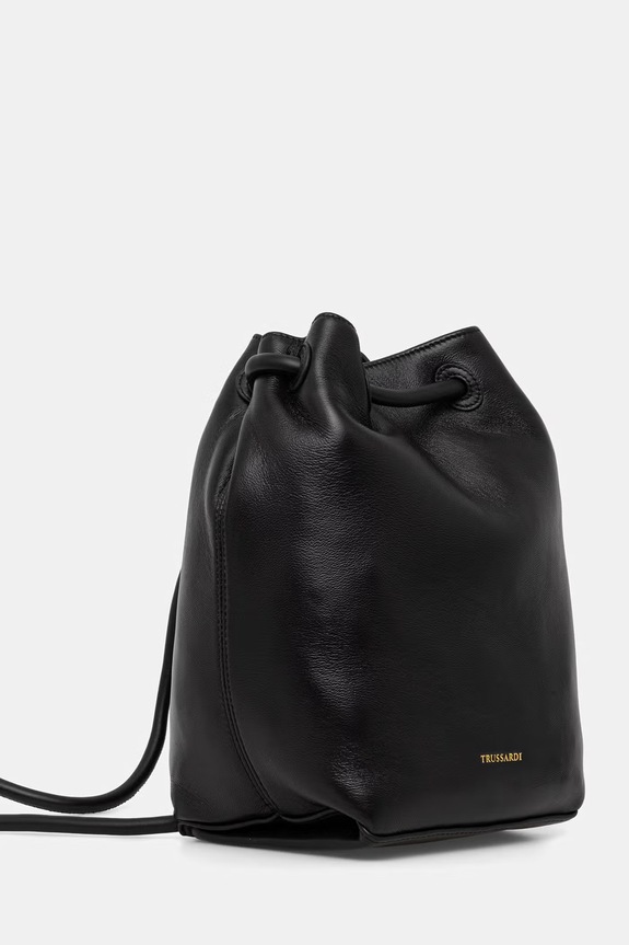 Кожаный рюкзак Trussardi Z617E006563N чёрный SS26