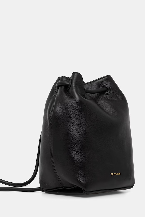 Кожаный рюкзак Trussardi Z617E006563N чёрный SS26
