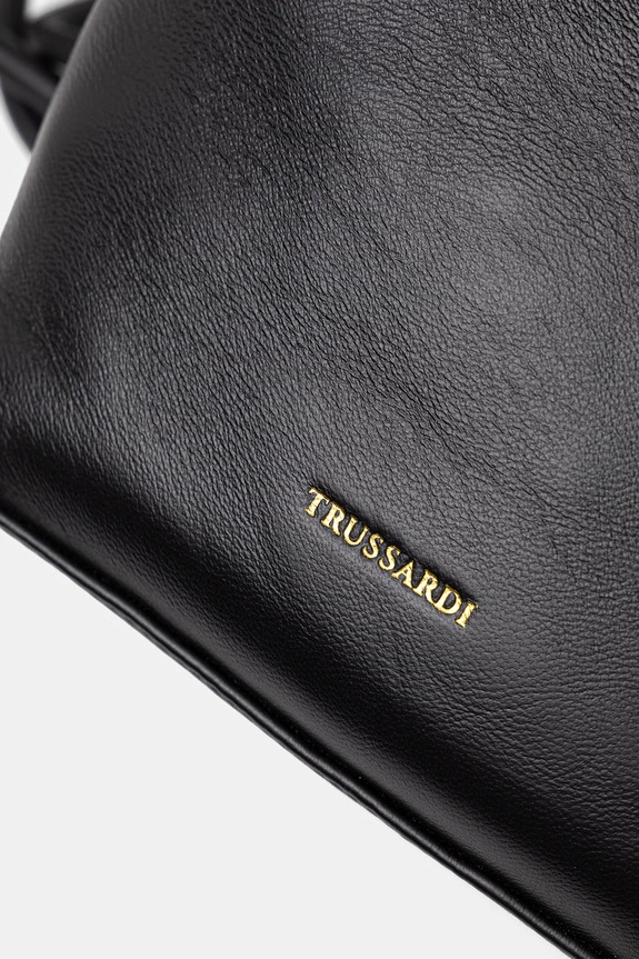 Кожаный рюкзак Trussardi чёрный Z617E006563N