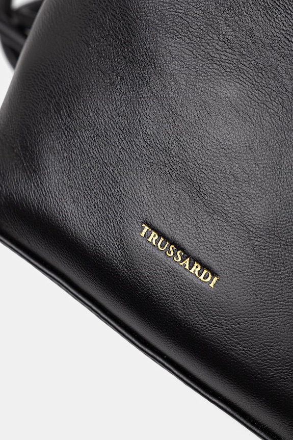 Кожаный рюкзак Trussardi чёрный Z617E006563N