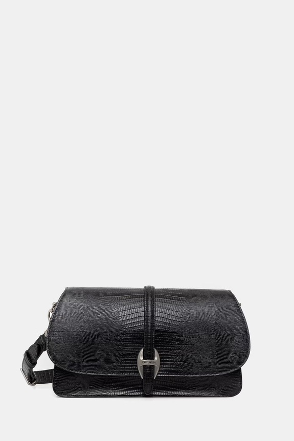 Trussardi geantă de piele uni negru Z777E106484N
