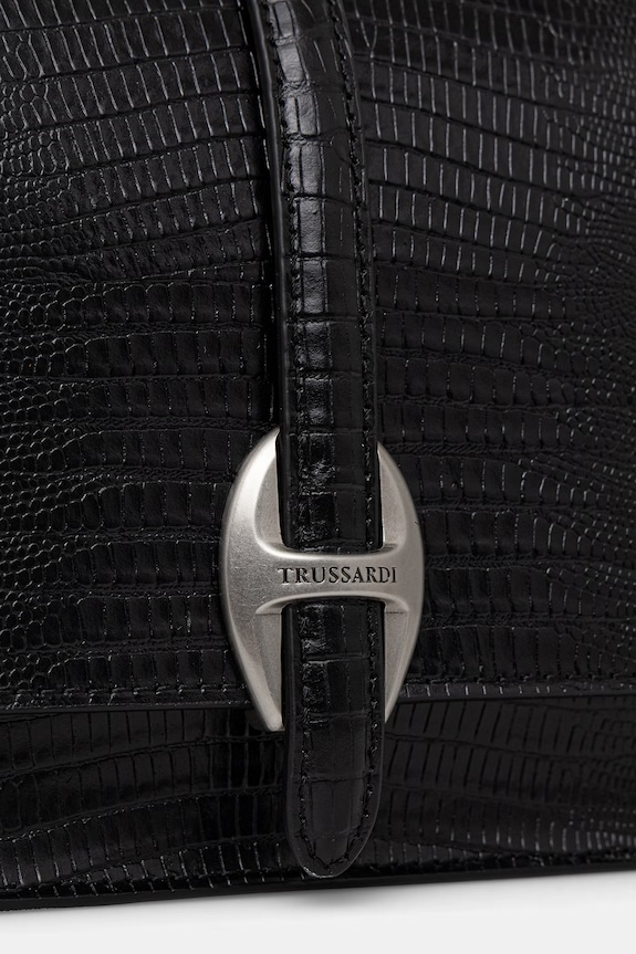 Trussardi geantă de piele negru Z777E106484N