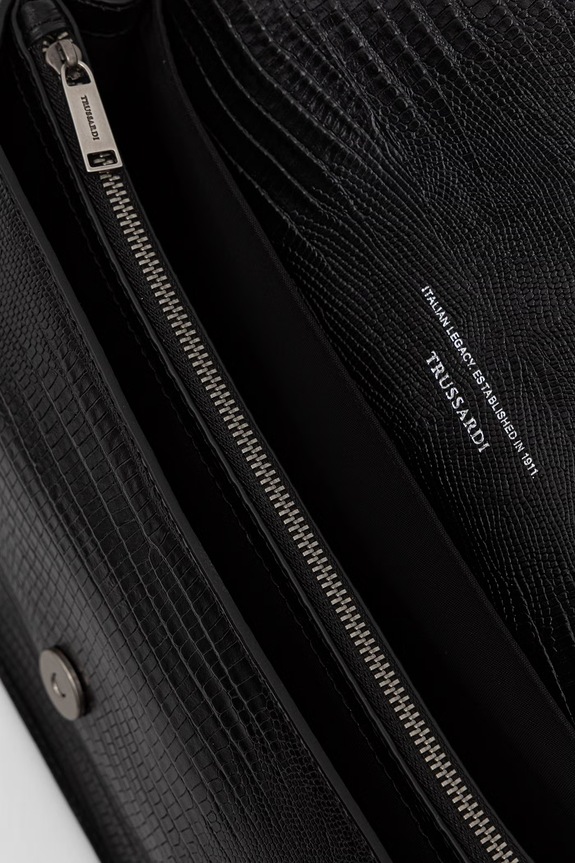 Trussardi geantă de piele Z777E106484N negru