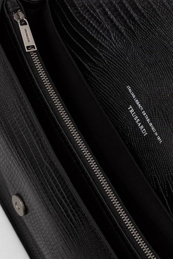 Trussardi geantă de piele Z777E106484N negru