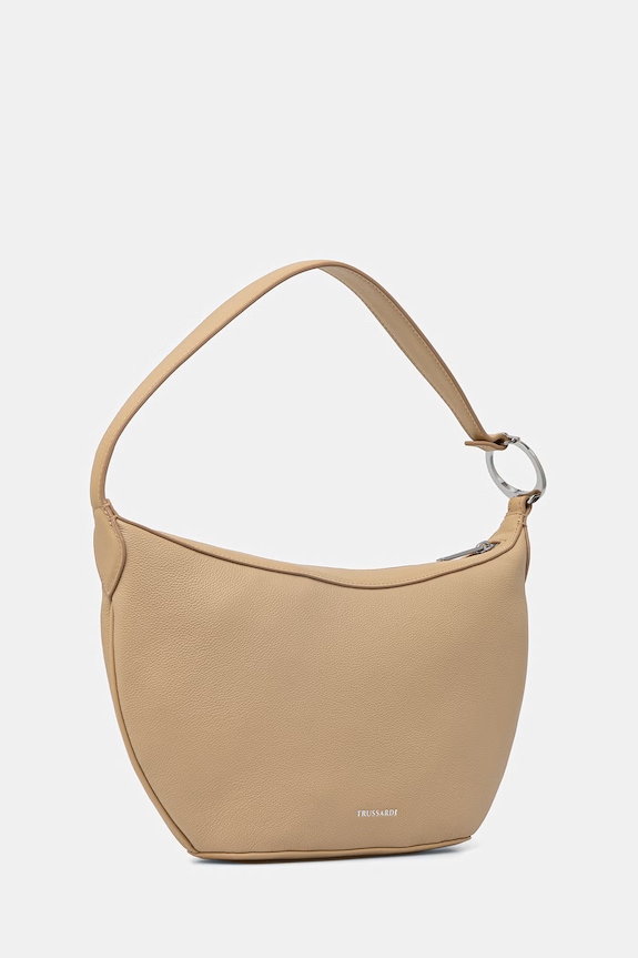 Δερμάτινη τσάντα Trussardi Z785E006518N μπεζ SS26