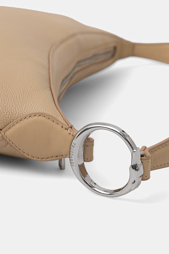 Δερμάτινη τσάντα Trussardi μπεζ Z785E006518N