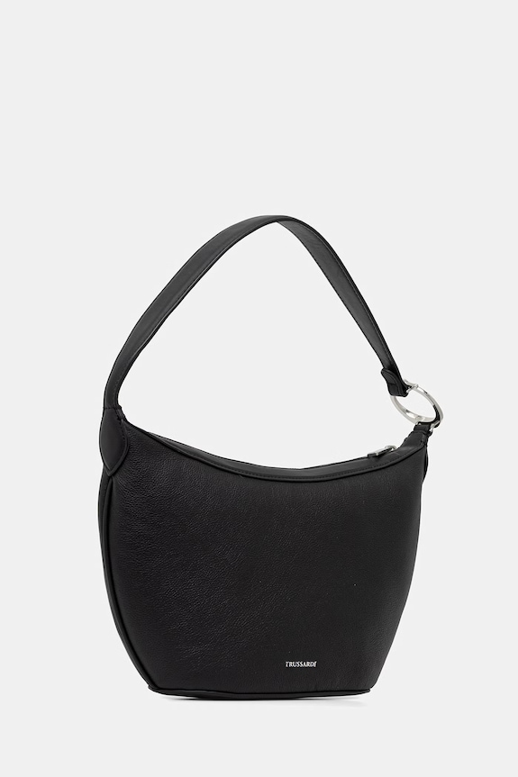 Δερμάτινη τσάντα Trussardi Z785E006518N μαύρο SS26