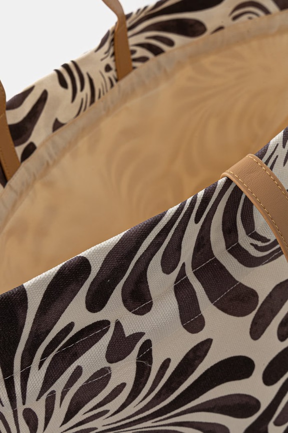Twinset torebka tote damska bawełniana 261LM8AEE beżowy