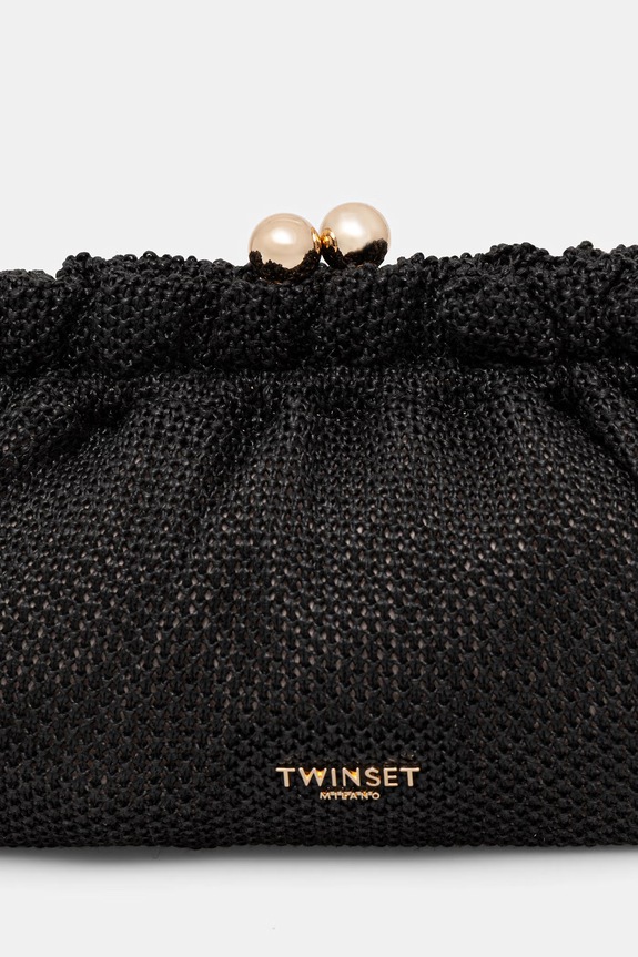 Twinset Pismo torbica ženska pletena crna 261TD8280
