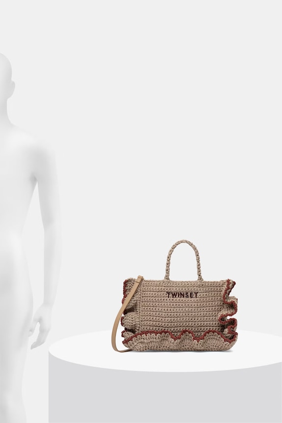 Twinset geantă crossbody pentru femei împletită 261TD8291
