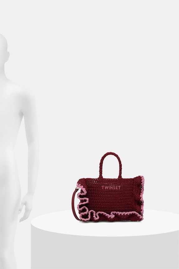 Twinset geantă crossbody pentru femei împletită 261TD8291