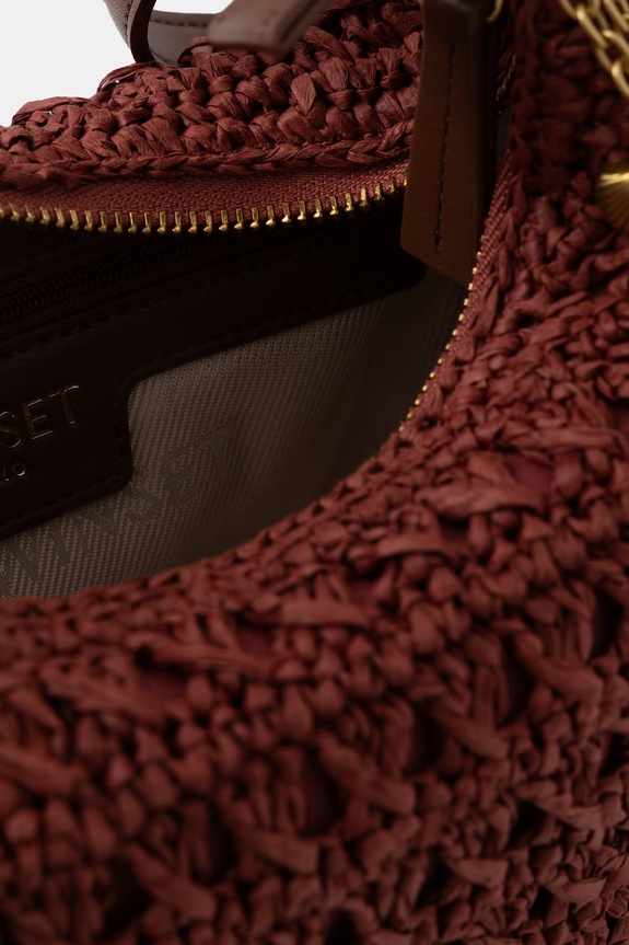 Twinset torba ženska pletena smeđa 261TD8300